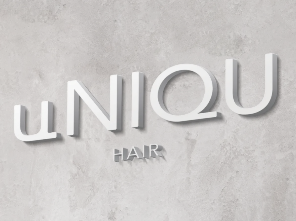 美容室「uNIQU」のロゴ写真